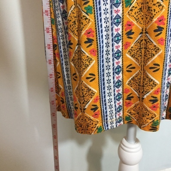 NWT Floral Vertical Geo Stripe Swing Loose Dress - Picture 5 of 8